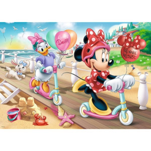 Puzzle Trefl, Disney Minnie Mouse, Distractie La Plaja, 200 piese - Img 2