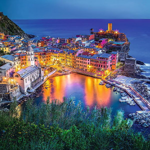 Puzzle Trefl, La Apus in Vernazza Italia, 2000 piese - Img 2