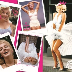 PUZZLE TREFL PANORAMA 500 COLAJ MARILYN MONROE - Img 2