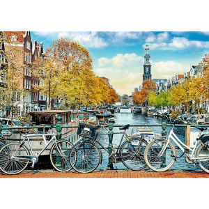 Puzzle Trefl Prime UFT - Toamna in Amsterdam, 1000 piese - Img 2