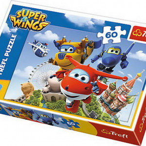 Puzzle Trefl, Super Wings, Zbor in jurul lumii, 60 piese