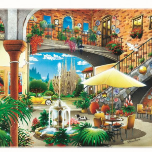 Puzzle Trefl, Vedere din Barcelona, 2000 piese - Img 3