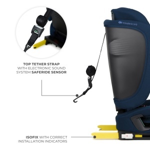 SCAUN AUTO KINDERKRAFT FIX2GO 76-150 CM, NAVY - Img 5