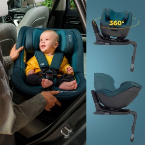 SCAUN AUTO KINDERKRAFT I-GUARD PRO I-SIZE 61-105 CM, GRAPHITE BLACK - Img 4