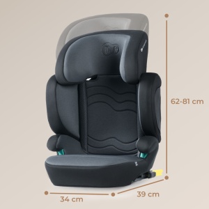 SCAUN AUTO KINDERKRAFT XPAND 2 I-SIZE 100-150 CM, GRAPHITE BLACK - Img 4