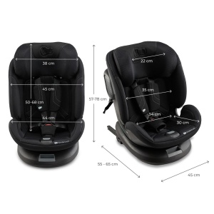 SCAUN AUTO KINDERKRAFT XPEDITION 3 I-SIZE 40-150 CM, BLACK - Img 7