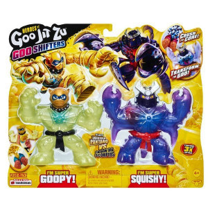Set 2 Figurine Goo Jit Zu care pot fi intinse Goo Shifters, Pantaro vs Shadow Orb Scorpius - Img 1