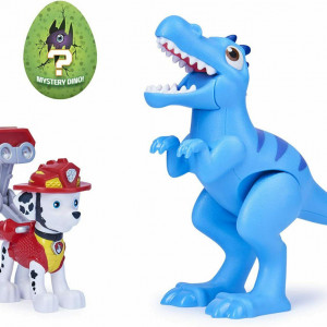 Set 2 figurine Paw Patrol Dino Rescue, Marshall si Velociraptor - Img 2