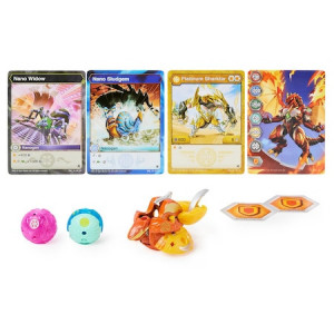 Set 3 Figurine Bakugan Evolutions Platinum Powerup Shartkar, Widow si Sludgem - Img 4