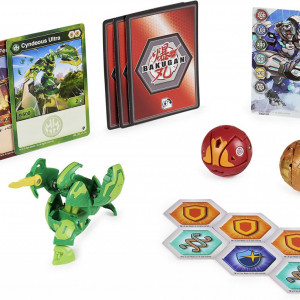 Set Bakugan Geogan Rising, Starter Pack - Cyndeous Ultra,Ferascal si Dragonoid - Img 2