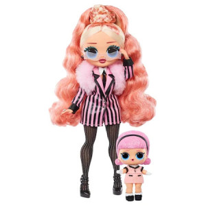 Set de 2 papusi LOL Surprise! O.M.G. Winter Chill Big Wig & Madame Queen Doll cu 25 de surprize - Img 5