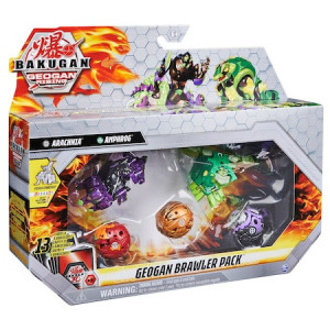 Set de joaca Bakugan Geogan Brawler, Arachnia si Amphrog - Img 1