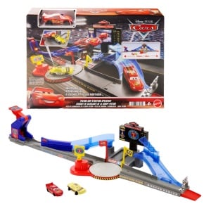 Set de joacă Cars, pistă de curse Piston Cup, masinuta inclusă, multicolor, 93x35.5x7.5cm