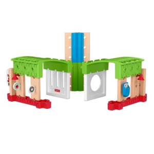 Piese din lemn și plastic din setul Fisher-Price Wonder Makers 25 piese