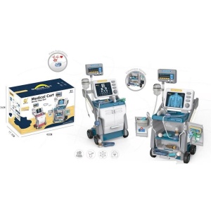 Set de joaca MalPlay, Carucior Medical mobil pentru copii