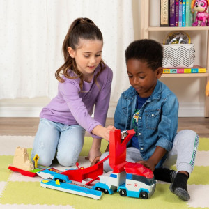 Set de joaca Paw Patrol - Launch'n Haul Paw Patroller, vehicul cu pista de lansare - Img 8