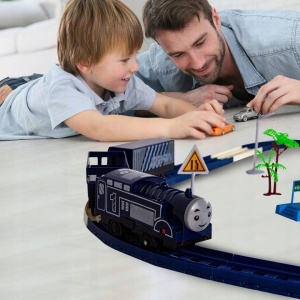 Set Trenulet interactiv cu lumini si sunete, Railway HighSpeed - Img 6