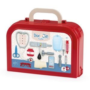 Set trusa medicala Ecoiffier, 17 accesorii, colorat, 26x18x11cm