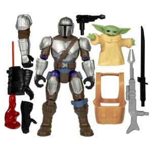 STAR WARS MIX MASHERS DELUXE SET FIGURINA MANDALORIAN AND GROGU 12CM SI ACCESORII - Img 3