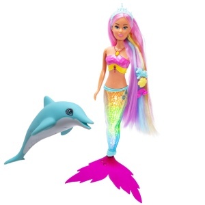 STEFFI LOVE SET PAPUSA STEFFI SIRENA CU COADA CURCUBEU SI DELFIN - Img 3