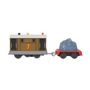 THOMAS LOCOMOTIVA MOTORIZATA TOBY CU VAGON - Img 6