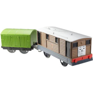 Trenulet Motorizat Toby cu vagon - Thomas&Friends Track Master - Img 2