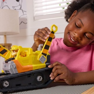 Vehicul tematic pentru copii Paw Patrol, Rubble si Buldozer Multifunctional 2in1 - Img 5