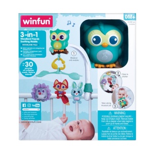 WINFUN CARUSEL DE PATUT MUZICAL 3IN1 PRIETENII PADURII - Img 2