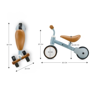 BICICLETA ECHILIBRU KINDERKRAFT CUTIE LIGHT BLUE - Img 6