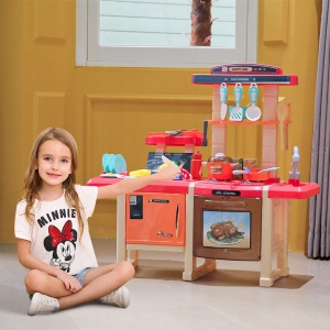 Bucatarie Interactiva cu Lumini Sunete, MalPlay, 45 elemente - Img 10