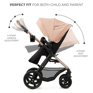 CARUCIOR MULTIFUNCTIONAL KINDERKRAFT MOOV 2 EVA 4IN1 SAND BEIGE - Img 5