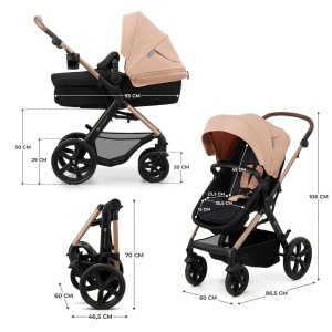CARUCIOR MULTIFUNCTIONAL KINDERKRAFT MOOV 2 EVA 4IN1 SAND BEIGE - Img 8