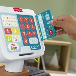 Casa de marcat Fisher Price, interactiva, 15 butoane luminoase, culori, 29x25.5x9.5cm  - Img 12