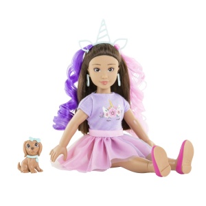 COROLLE SET UNICORN PAPUSA LUNA 28CM - Img 6