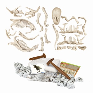 DESCOPERA DINOZAURUL T-REX & TRICERAPTOR FLUO STIINTA SI JOACA - Img 2