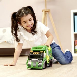 DICKIE TOYS CAMION DE RECICLARE CU LUMINI SI SUNETE 39CM - Img 4