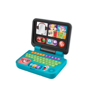 FISHER PRICE LAUGH&LEARN LAPTOP INTERACTIV IN LIMBA ROMANA - Img 6