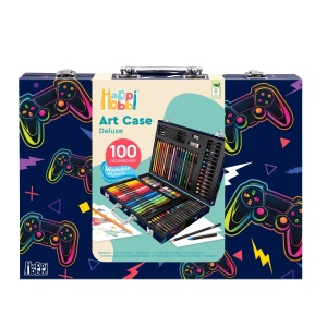 HAPPI HOBBI ART CASE SET DE DESEN DELUXE CU 100 DE ACCESORII JOC VIDEO - Img 2