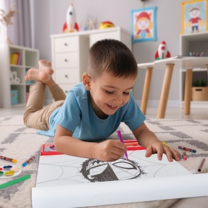 HAPPI HOBBI SET PENTRU DESEN GIGA BLOCK 5 IN 1 MARVEL SPIDER MAN - Img 3