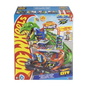 HOT WHEELS CITY SET DE JOACA GARAJ T REX SUPREM CU 2 MASINUTE INCLUSE - Img 2