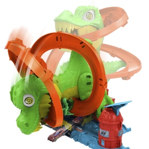 HOT WHEELS CITY SET STATIA DE POMPIERI SI BATALIA CU TREX - Img 7