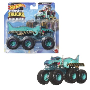 HOT WHEELS MONSTER TRUCK BIG RIGS MASINUTA METALICA CU 6 ROTI MEGA-WREX TURCOAZ SCARA 1 LA 64 - Img 6