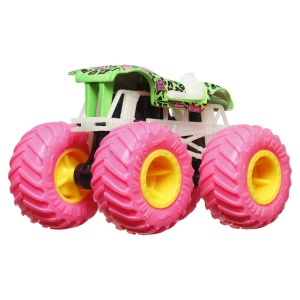 HOT WHEELS MONSTER TRUCK GLOW IN THE DARK MASINUTA TWIN MILL SCARA 1:64 - Img 3