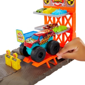 HOT WHEELS MONSTER TRUCKS SET BLAST STATION - Img 8