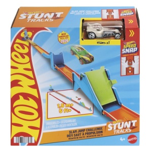 HOT WHEELS STUNT TRACKS PISTA CASCADORII SARITURA CU PROPULSIE CU MASINUTA INCLUSA