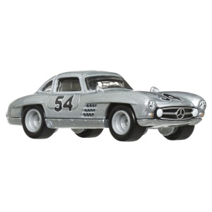 HOT WHEELS TRANSPORTATOR MERCEDES-BENZ 55 BLAUES WUNDER CU MASINUTA MERCEDES-BENZ 300 SL SCARA 1:64 - Img 7