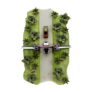 JADA JURASSIC PARK SCENA NANO CU 2 VEHICULE METALICE - Img 4