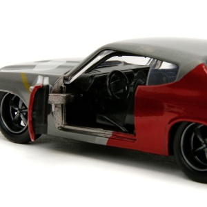 JADA MARVEL SET FIGURINA METALICA THOR SI MASINUTA CHEVY CHEVELLE SS SCARA 1 LA 32 - Img 4