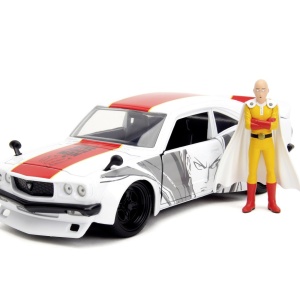 JADA ONE PUNCH MAN SET MASINUTA METALICA MAZDA RX 3 SI FIGURINA SAITAMA - Img 2