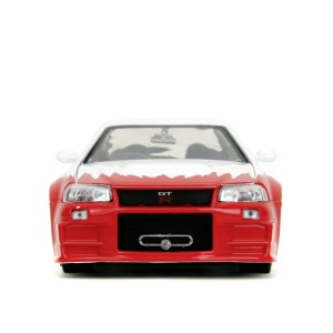 JADA SET FIGURINA METALICA 6CM SI MASINUTA NISSAN SKYLINE GTR SCARA 1 LA 24 - Img 5
